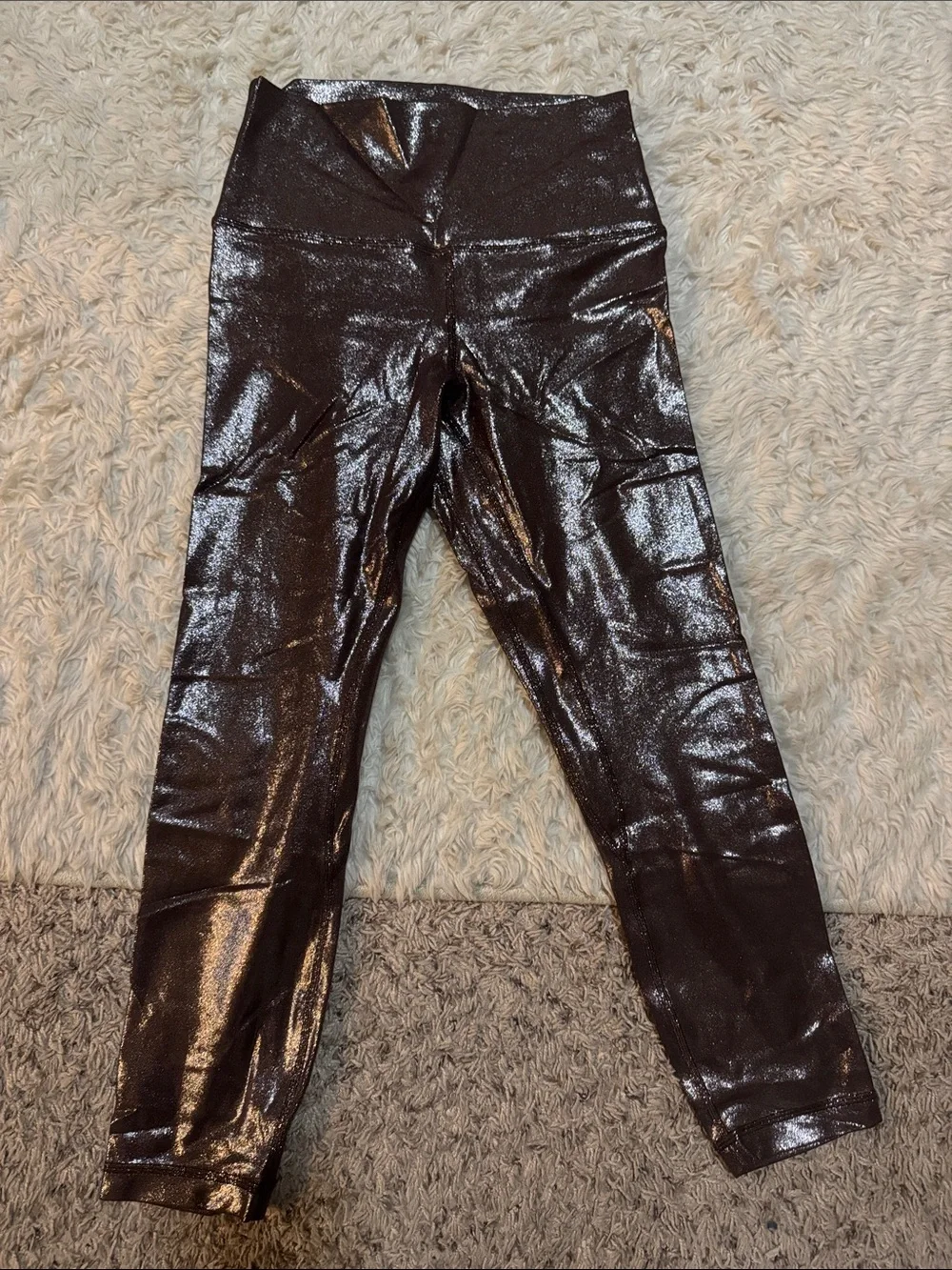lululemon athletica Metallic Dark Brown High-Rise Leggings